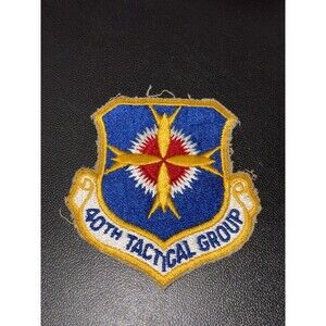Vintage USAF United States Air Force 40th Tactical Group Jacket Patch Missiles